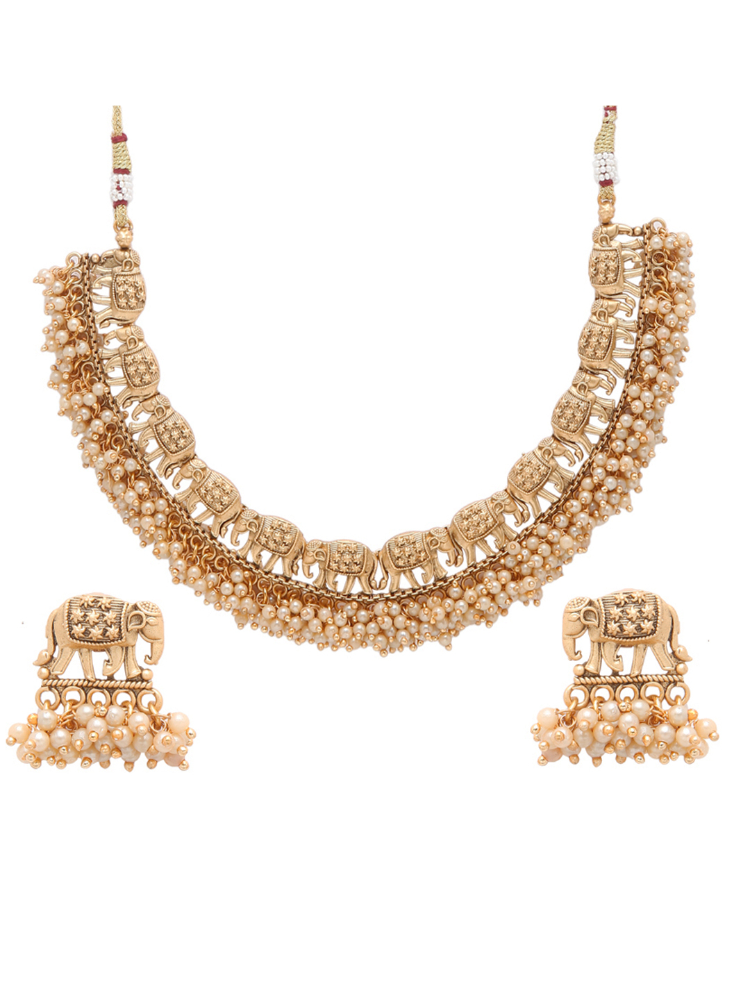 YouBella Jewellery Celebrity Inspired Gold Plated Necklace Jewellery Set for Girls and Women